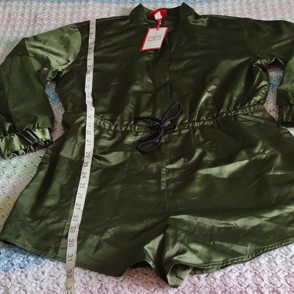 Hunter X Target Medium Olive Green Satin Romper